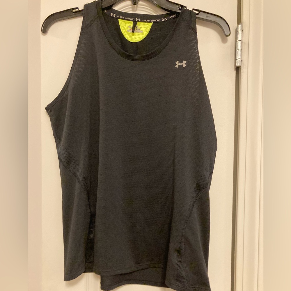 Under Armor HeatGear Black Athletic Tank. Size Medium